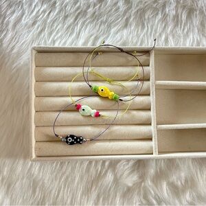 Colorful Fish Beaded Adjustable Bracelets